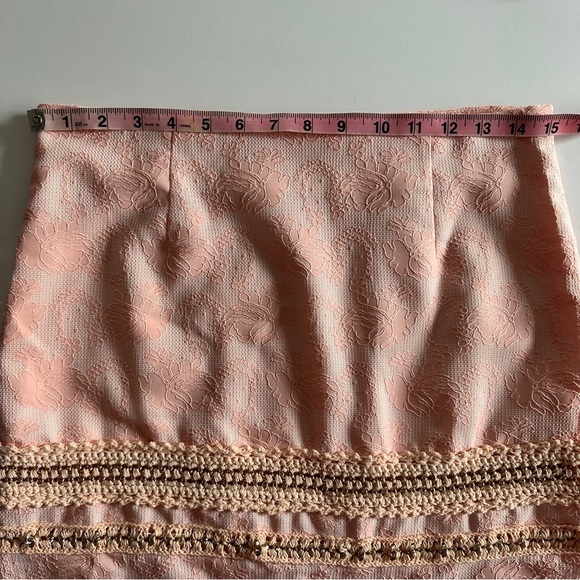 Potters Pink Lace Crochet Mini Skirt - Y2K Inspired, M - Picture 3 of 16